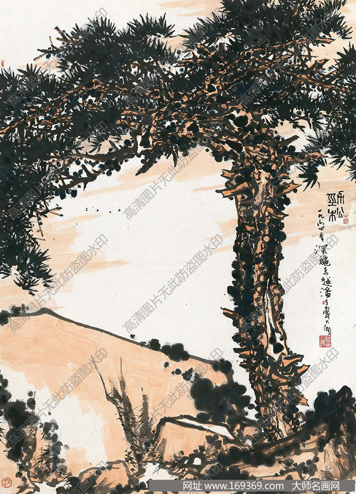潘天寿作品 劲松 高清下载 ID:10016