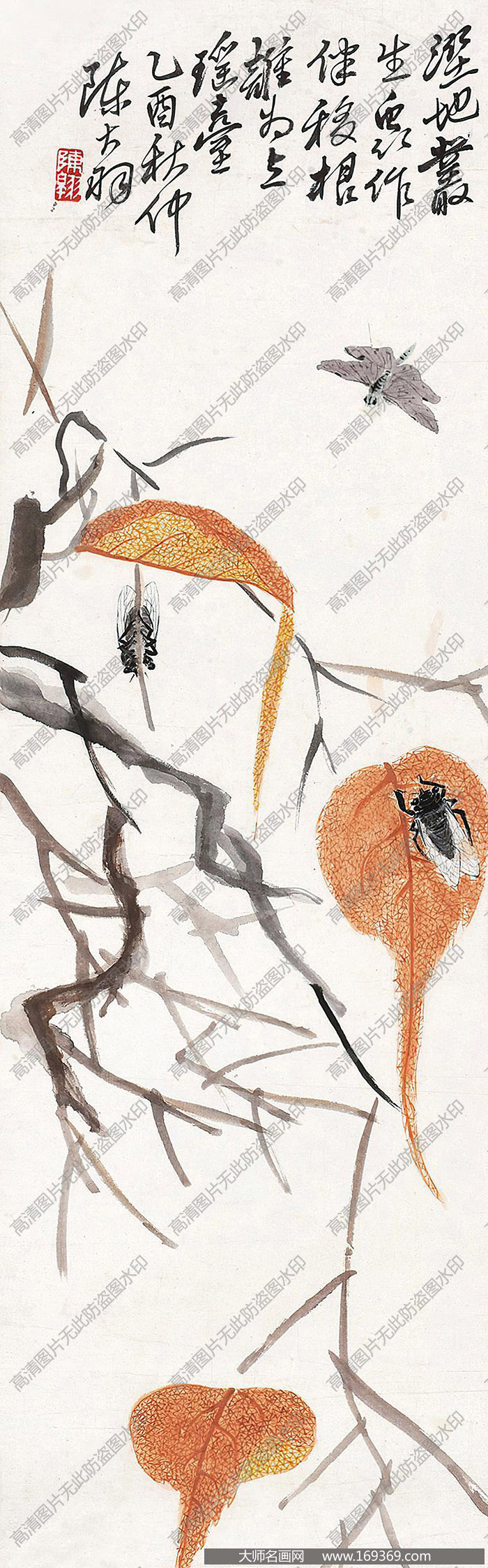 陈大羽作品 贝叶草虫 高清下载 ID:10284