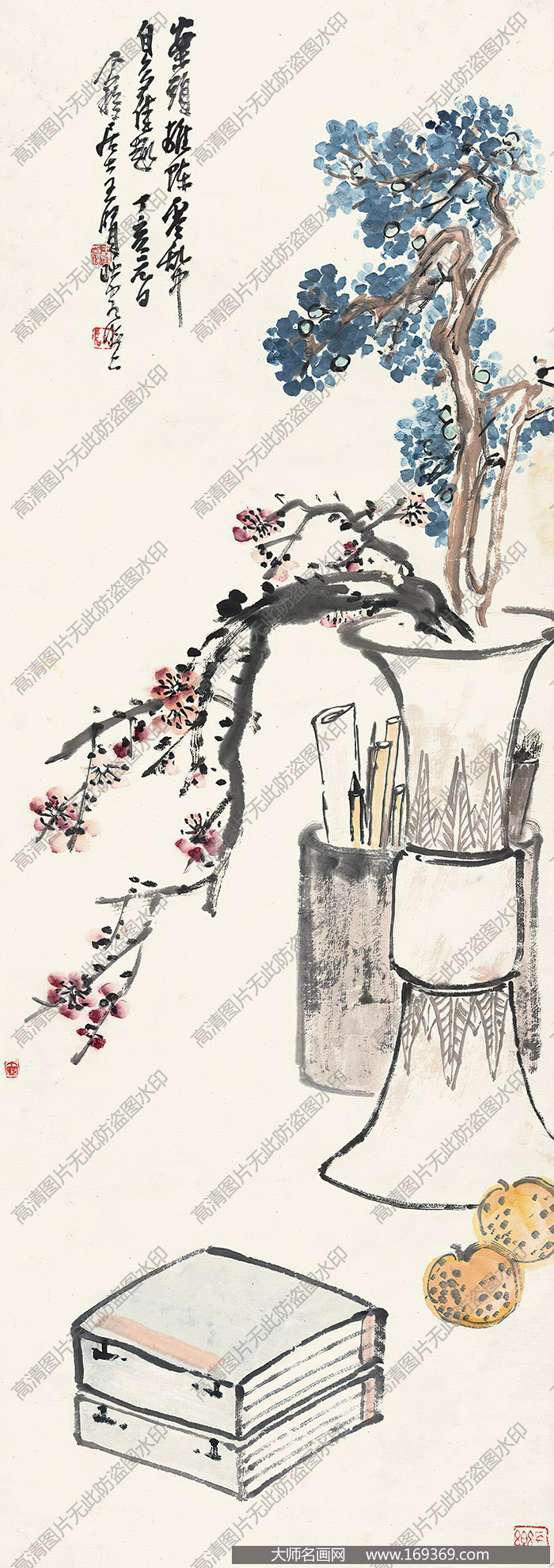 王个簃作品 案头清供 高清下载 ID:10089