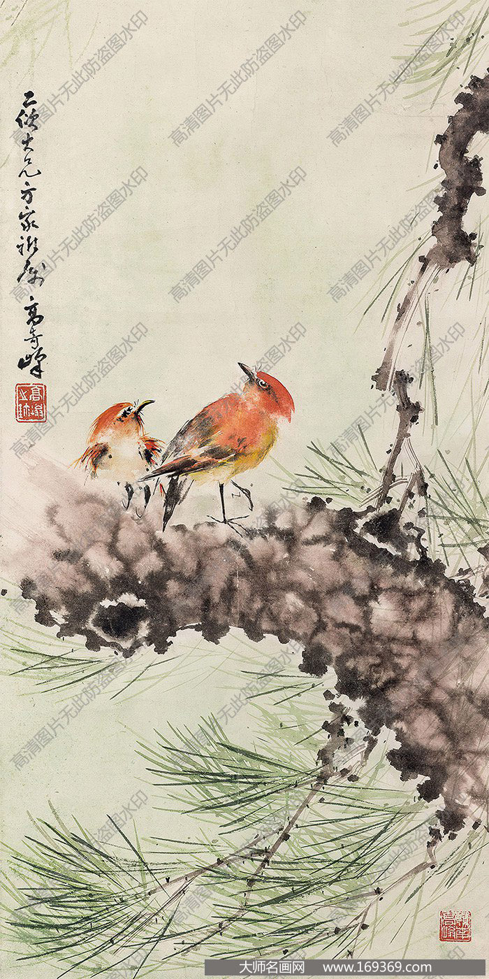 高奇峰作品 憩禽图 高清下载 ID:10867