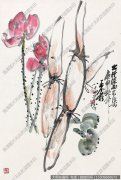王个簃作品 出淤泥而不染 高清下载 ID：10101