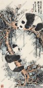 刘海粟作品 熊猫图 高清下载 ID：11026