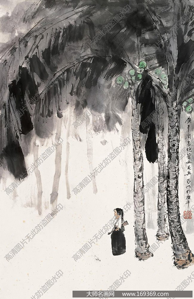 亚明作品 女民兵 高清下载 ID:12150