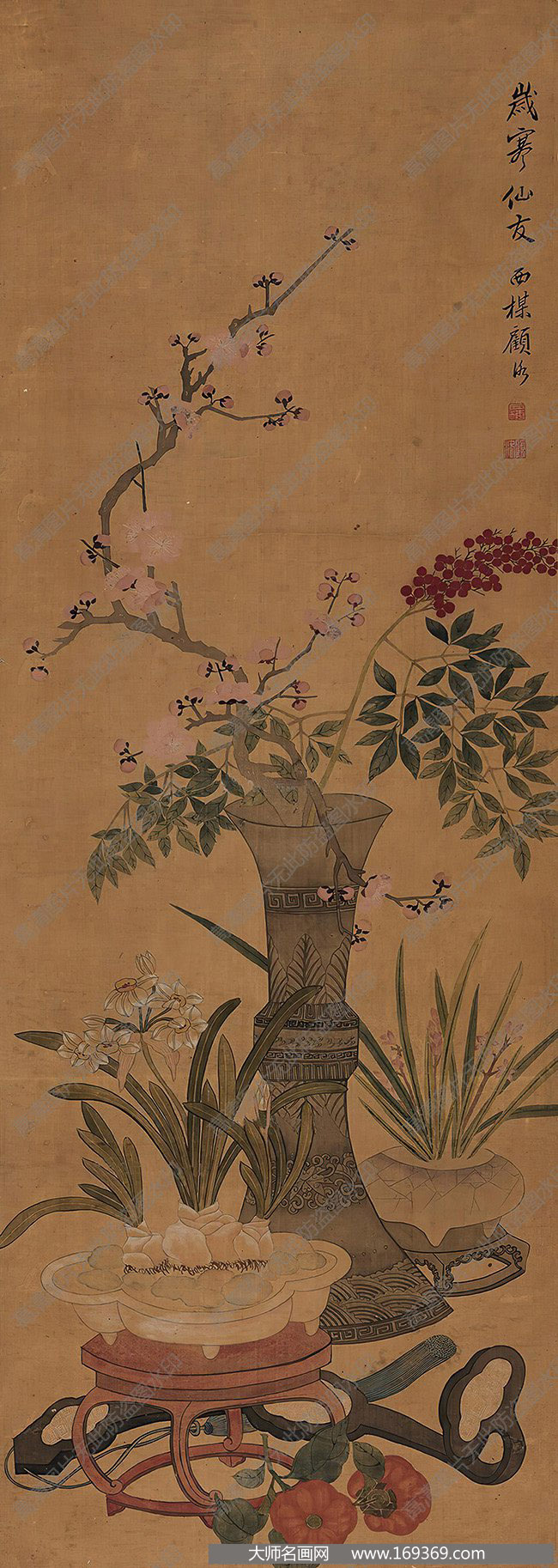 顾洛作品 岁寒仙友 高清下载 ID:13142