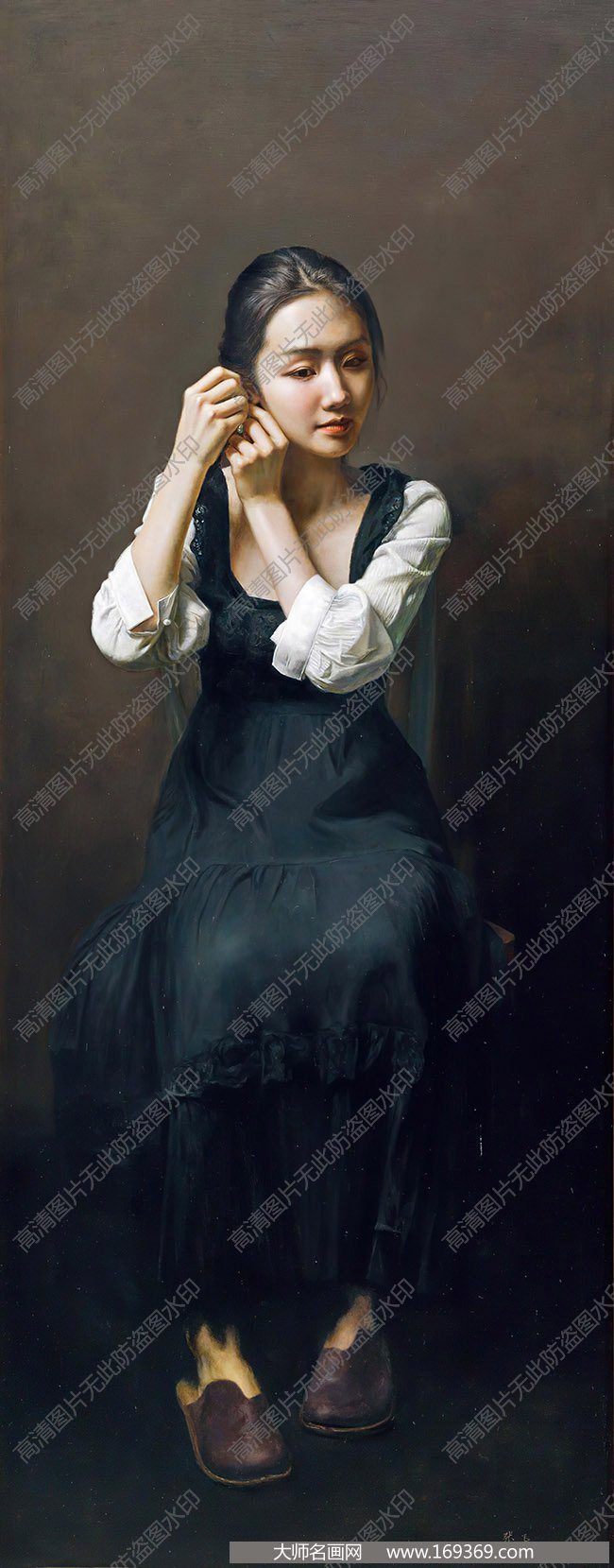 张飞油画作品高清下载 ID:13365