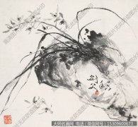 高剑父作品 兰石图 高清下载 ID：10484