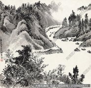 刘海粟作品 山水画 高清下载 ID：11060