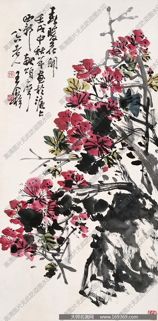 王个簃作品 春暖花开 高清下载 ID:10108