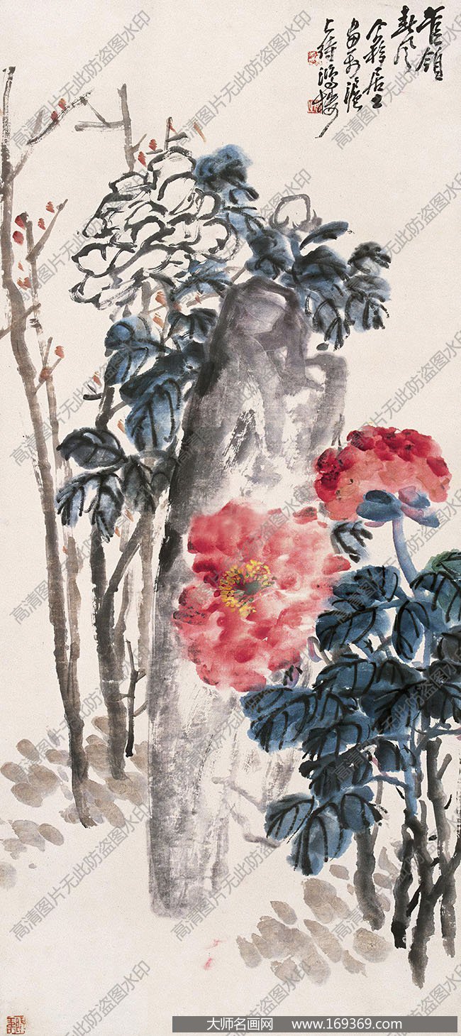 王个簃作品 管领春风 高清下载 ID:10121