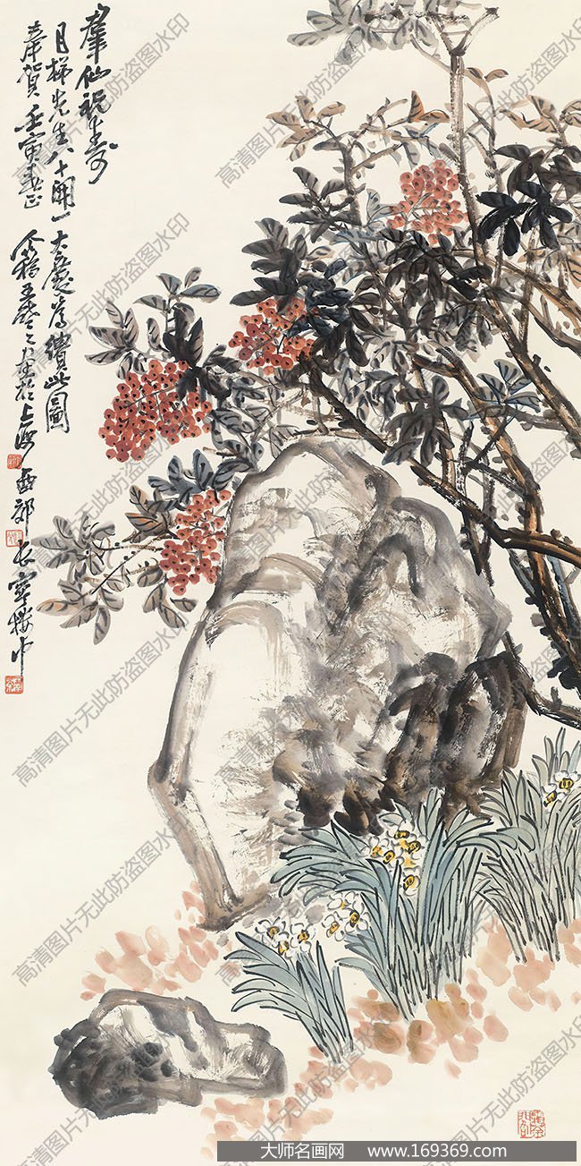 王个簃国画作品高清下载 ID:10140