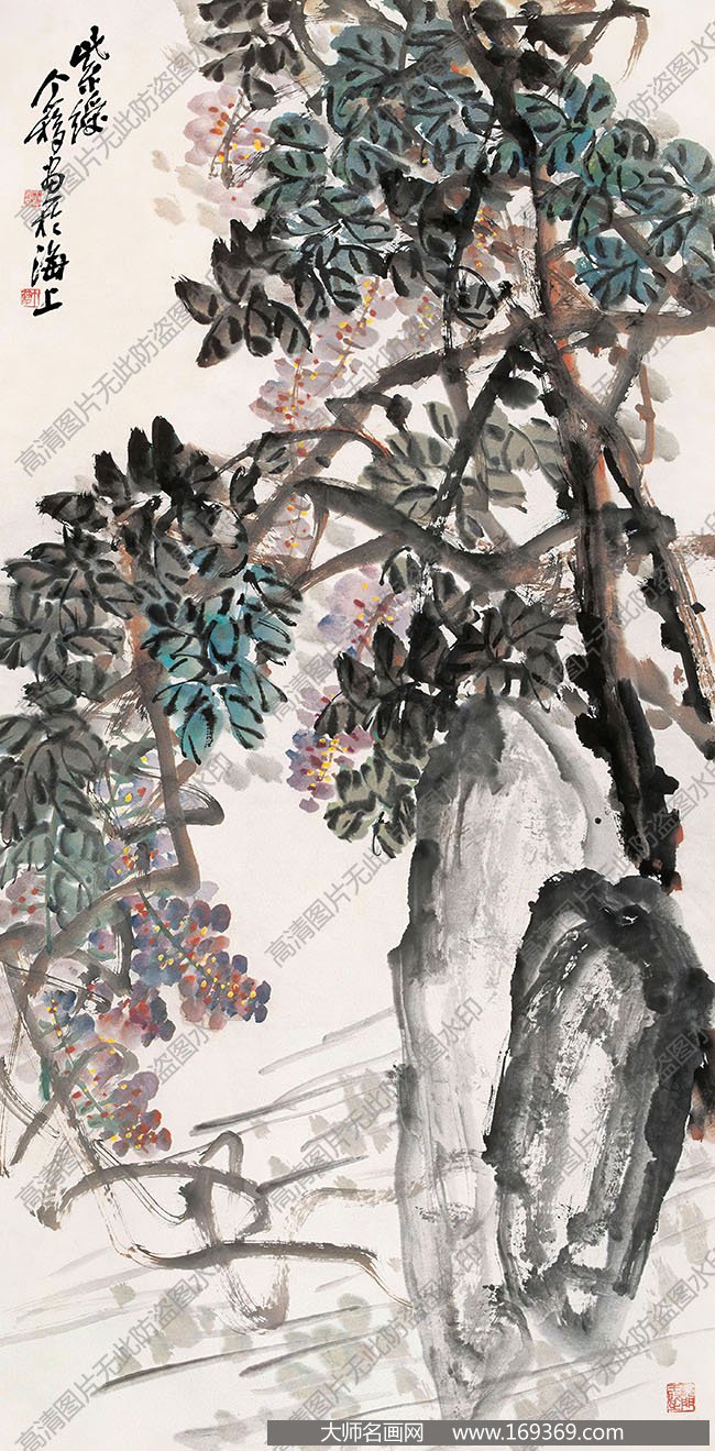 王个簃国画作品高清下载 ID:10160