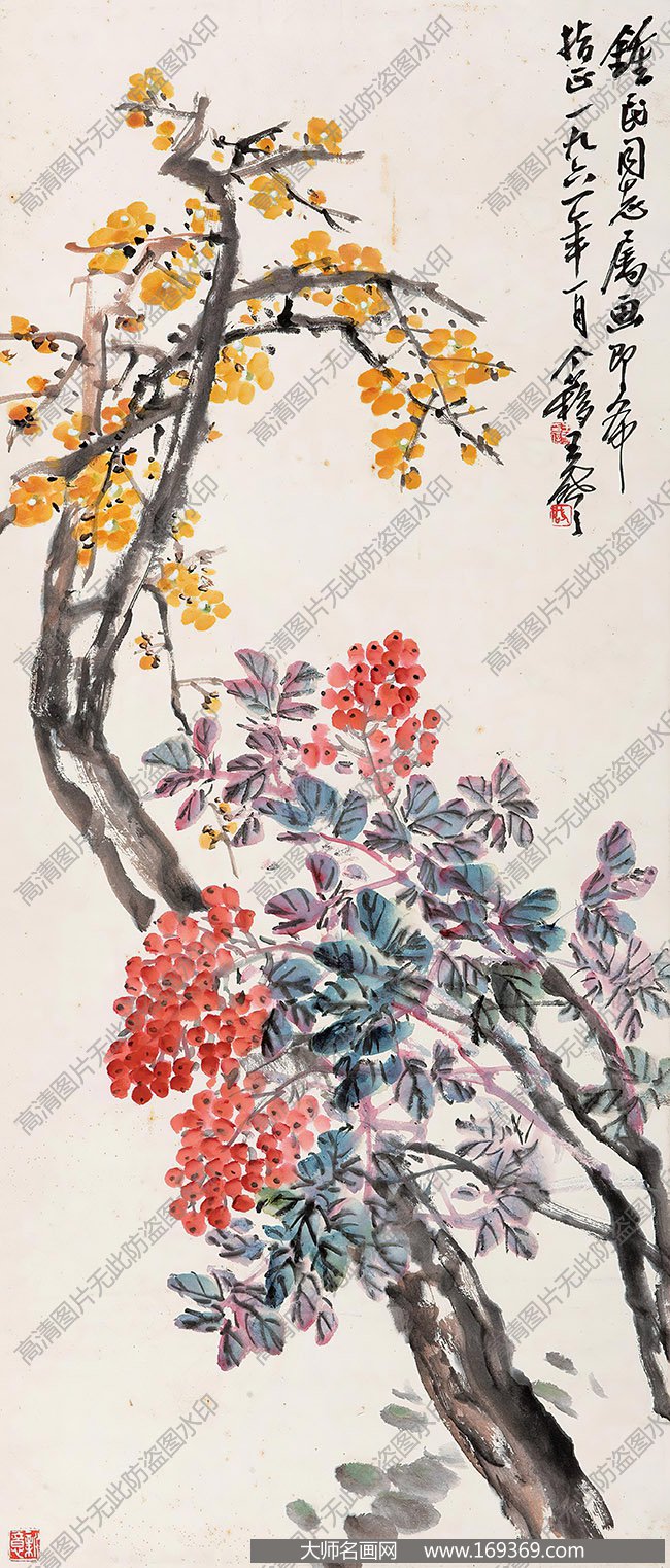 王个簃国画作品高清下载 ID:10171