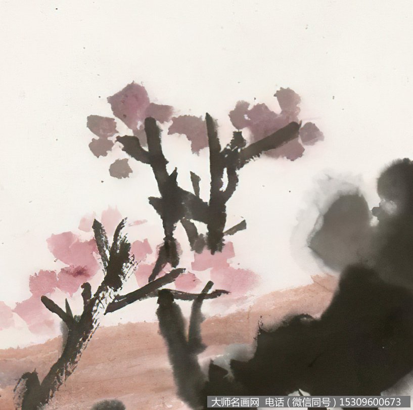 潘天寿作品 春霞 高清下载 ID:10006