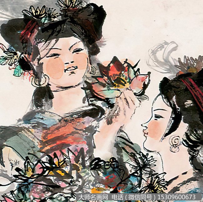 程十发作品 二湘图 高清下载 ID:10795