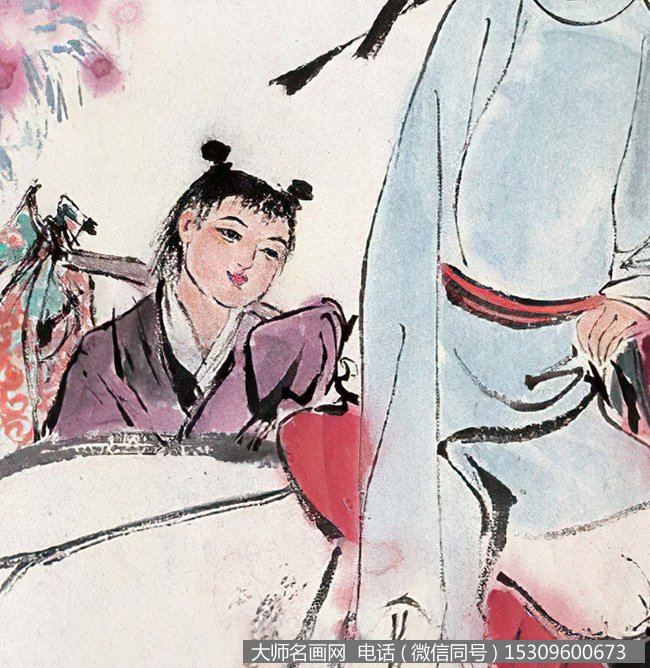 刘旦宅国画作品 采芝图 高清下载 ID:12250