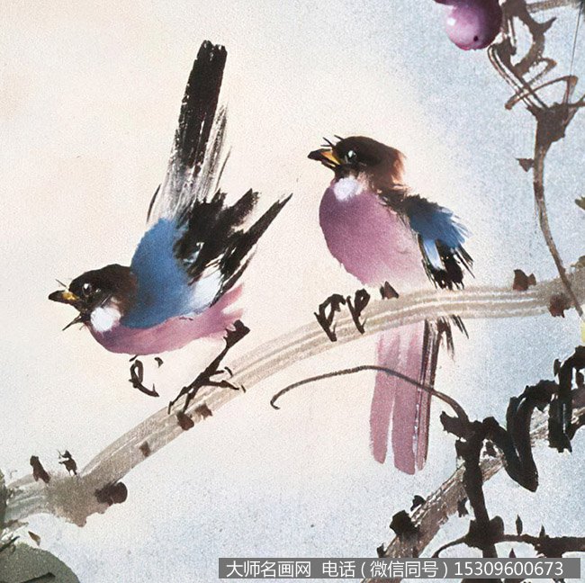 黄幻吾作品 葡萄双鸟 高清下载 ID:10939