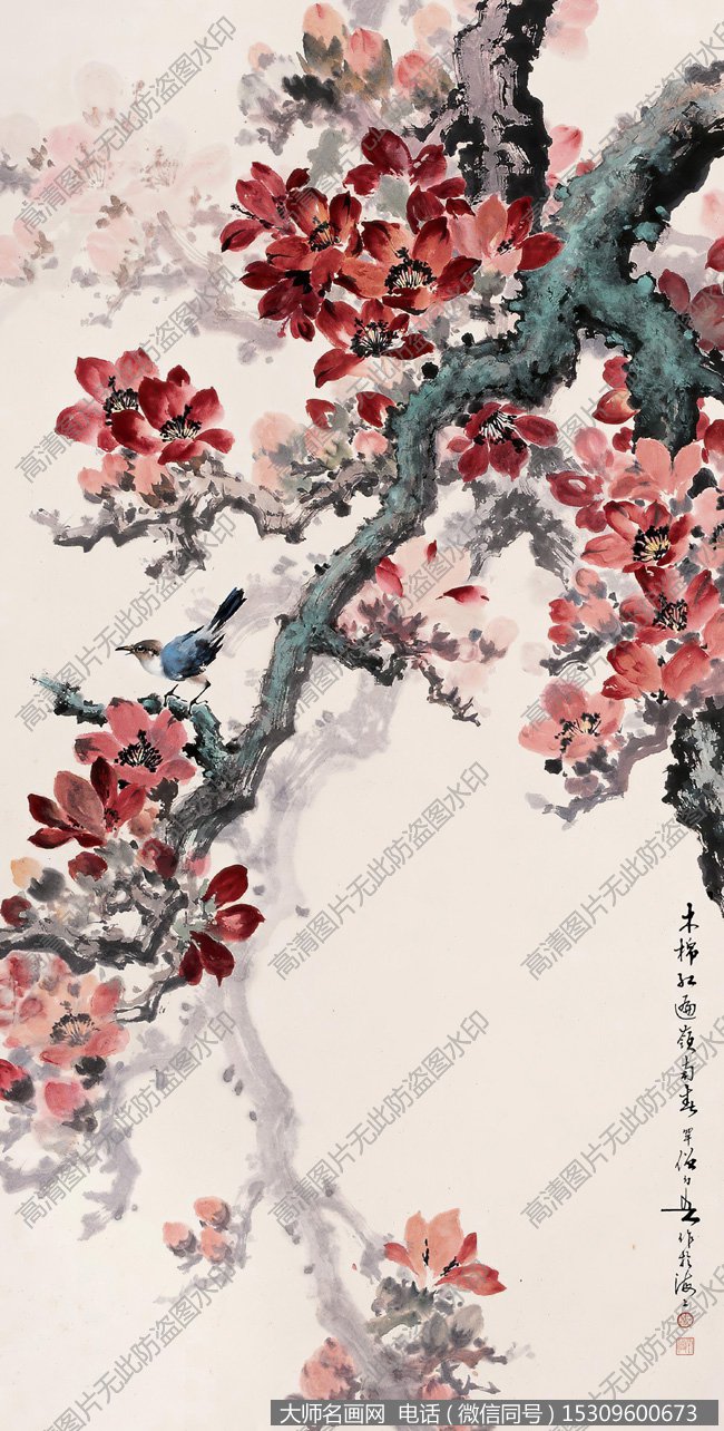 黄幻吾作品 木棉红遍岭南春 高清下载 ID:10943