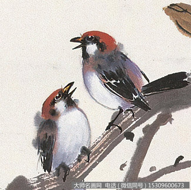 黄幻吾作品 樱桃双雀 高清下载 ID:10949