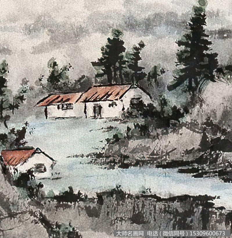 黄君璧作品 树满秋山 高清下载 ID:13657
