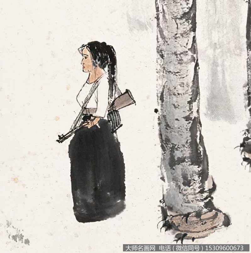 亚明作品 女民兵 高清下载 ID:12150