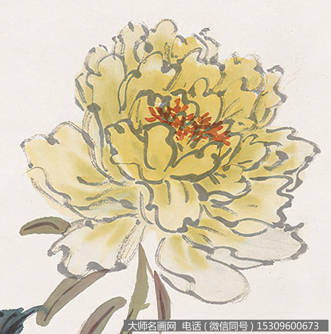 陈半丁作品 芍药幽兰 高清下载 ID:10235