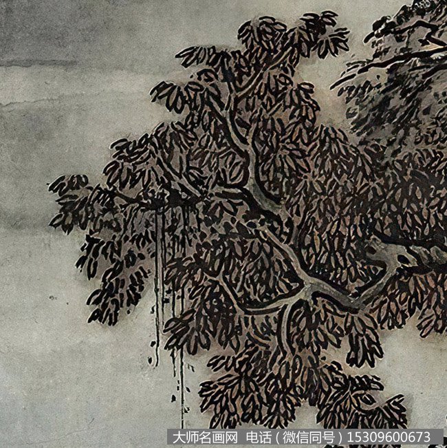 刘海粟作品 秋江烟暝 高清下载 ID：11056