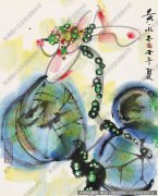 黄永玉作品 夏荷图 高清下载 ID：10421