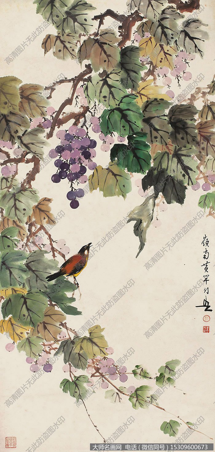 黄幻吾作品 葡萄小鸟 高清下载 ID:10953